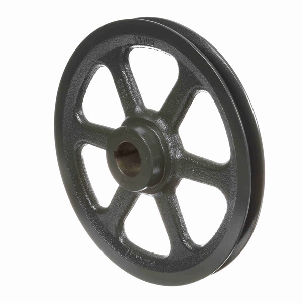 1 Groove Cast Iron Fhp - Finished Bore Sheave, BK100X 1 1/4